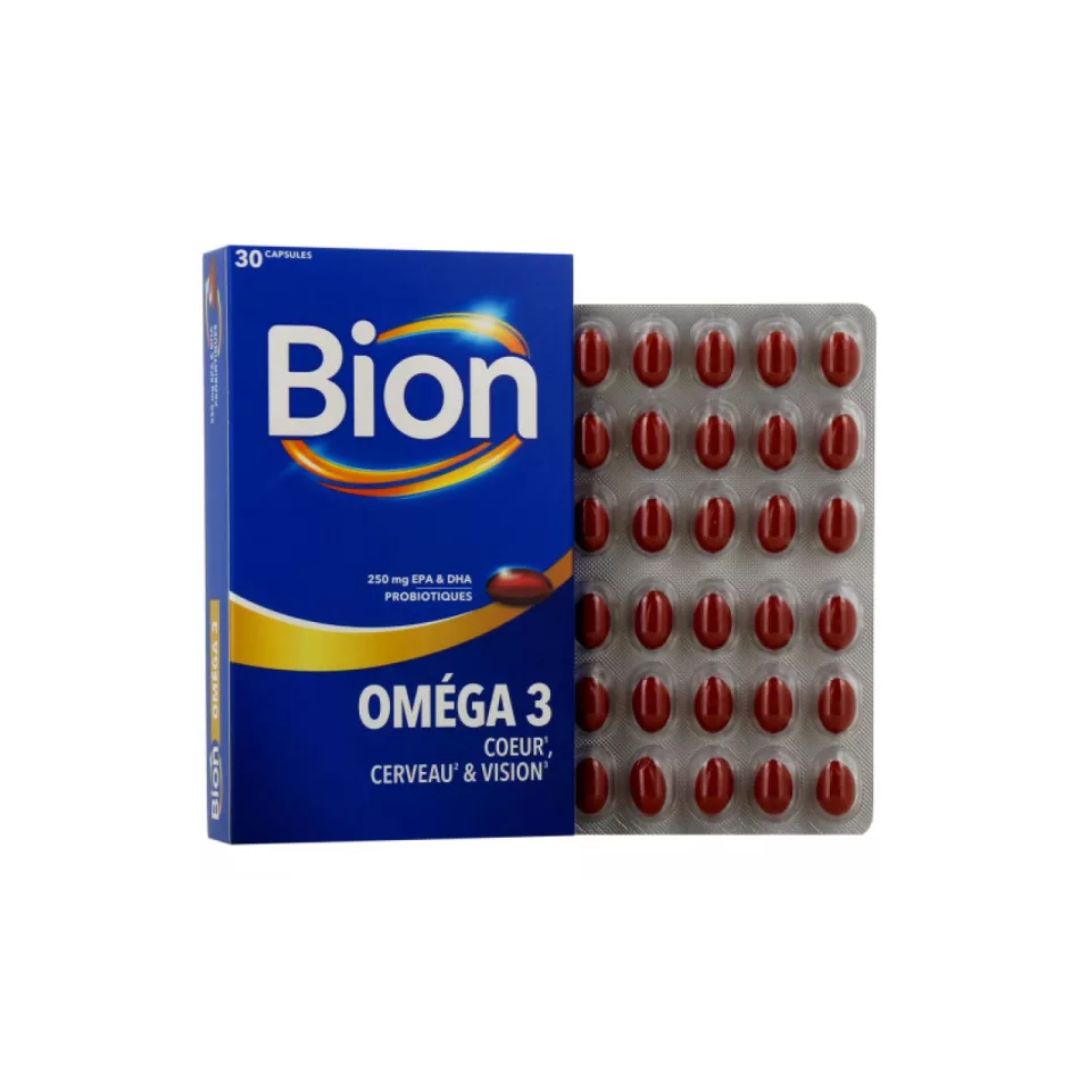 image Bion 3 – Oméga 3 – Coeur, cerveau & vision – 30 Capsules
